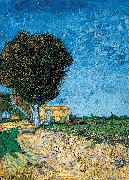 Vincent Van Gogh Avenue bij Arles Spain oil painting artist